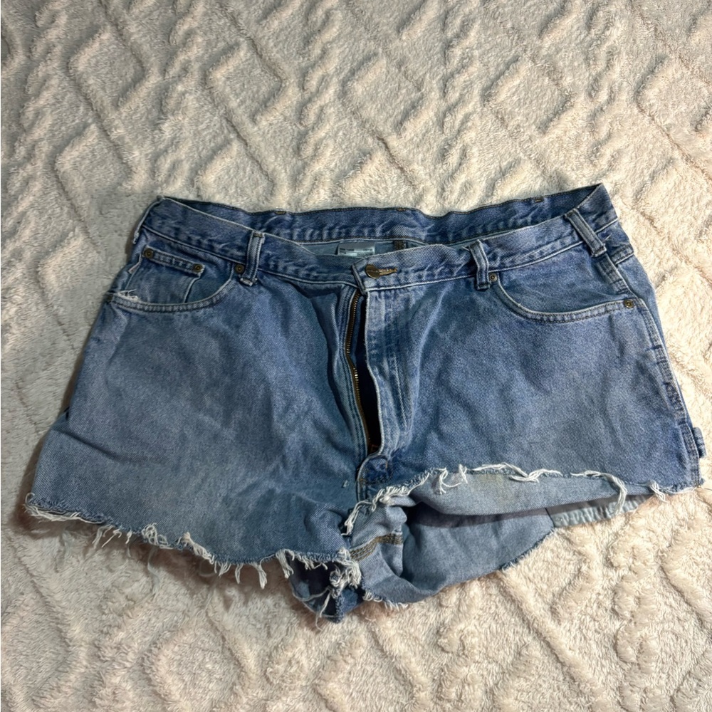 Carhartt jeans cut into shorts waist 42